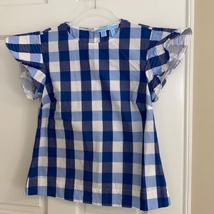 Draper James gingham blouse